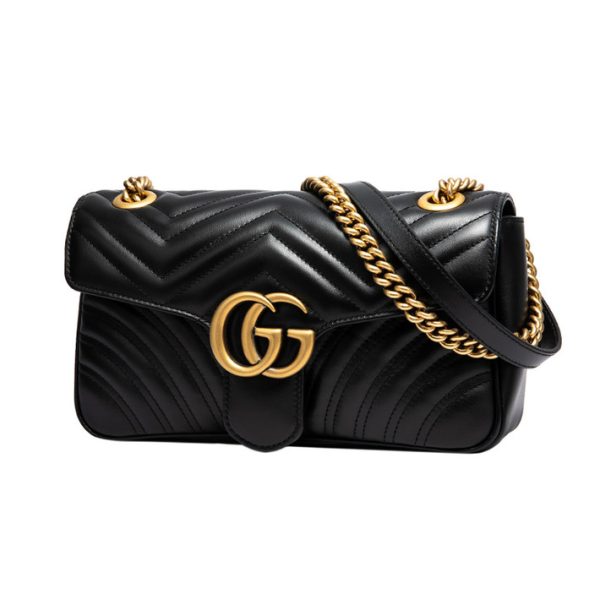 Gucci Water Pattern Wave Zipper Shoulder Cross Bag