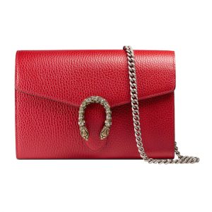 Gucci cowhide chain shoulder crossbody bag