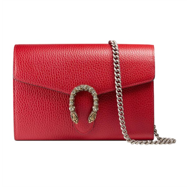 Gucci cowhide chain shoulder crossbody bag