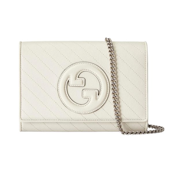 Gucci white leather crossbody shoulder bag