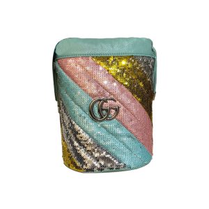 Gucci color blocked bucket bag