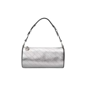 Gucci Silver Leather Shoulder Bag