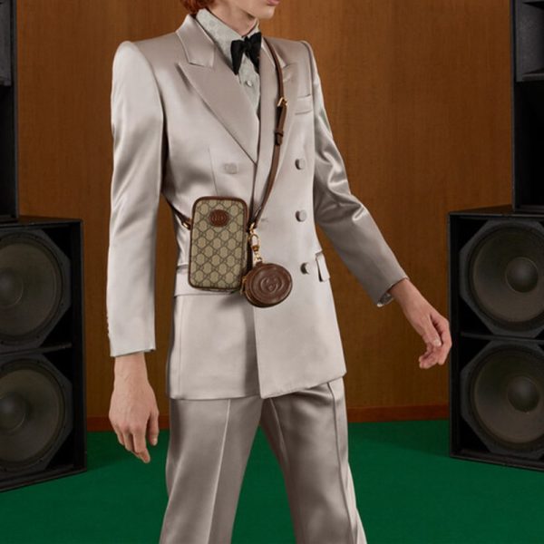 Gucci Mini Canvas Leather Shoulder Bag - Image 2