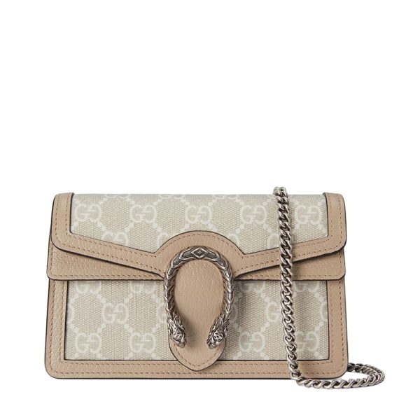 Gucci mini beige canvas shoulder bag