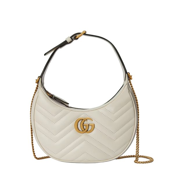 Gucci White Quilted Leather Shoulder Bag