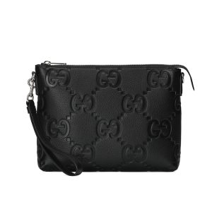 Gucci Medium Black Leather Shoulder Bag