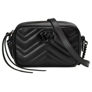 Gucci Black Leather Cross Shoulder Bag