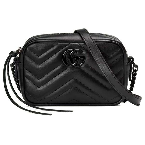 Gucci Black Leather Cross Shoulder Bag
