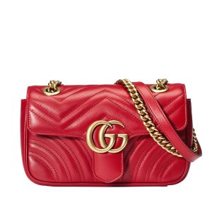 Gucci Small Leather Quilted Shoulder Backpack