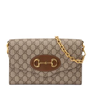 Gucci small canvas/leather handbag