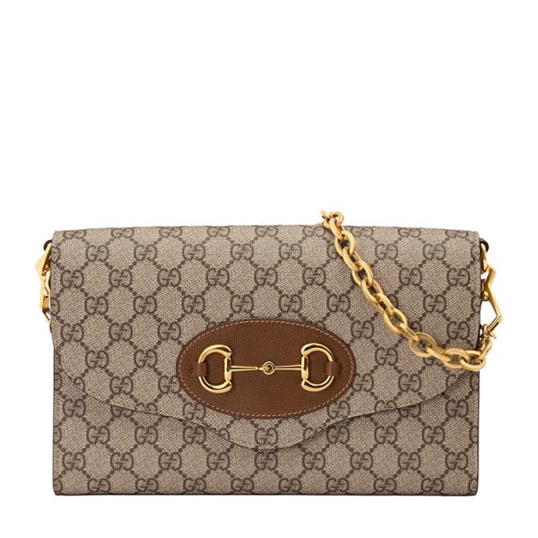 Gucci small canvas/leather handbag