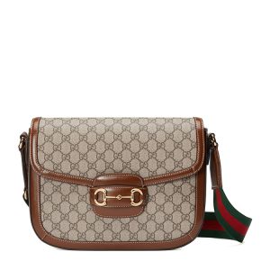 Gucci canvas leather shoulder bag