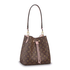 LV brown presbyopia canvas bucket hand-held shoulder bag