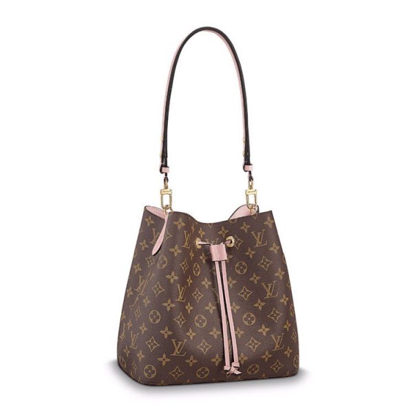 LV brown presbyopia canvas bucket hand-held shoulder bag
