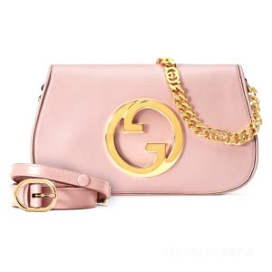 Gucci Pink Leather Shoulder Bag