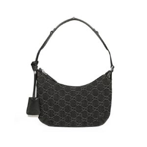 Gucci black denim handbag shoulder bag