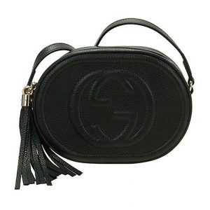 Gucci Black Leather Cross Shoulder Bag