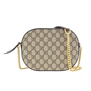 Gucci Brown Canvas Handheld Shoulder Bag