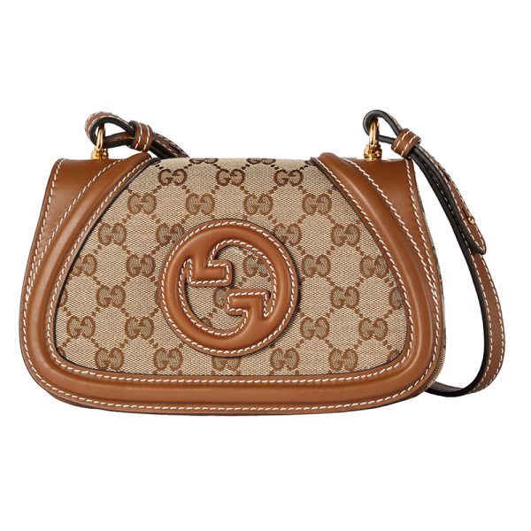 Gucci Mini Brown Canvas Shoulder Bag