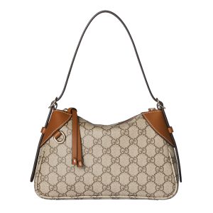 Gucci Small Brown Canvas Shoulder Bag