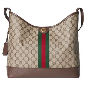 Gucci Medium Beige Canvas Shoulder Bag