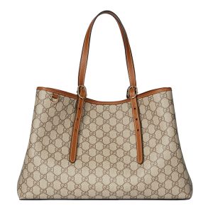 Gucci Medium Brown Canvas Shoulder Bag