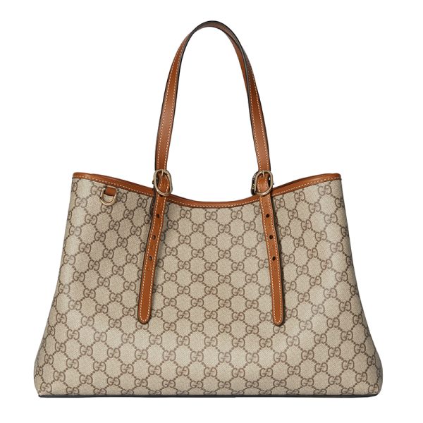 Gucci Medium Brown Canvas Shoulder Bag