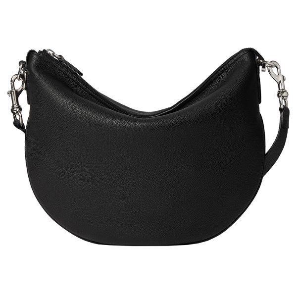 Gucci Medium Black Grain Leather Shoulder Bag