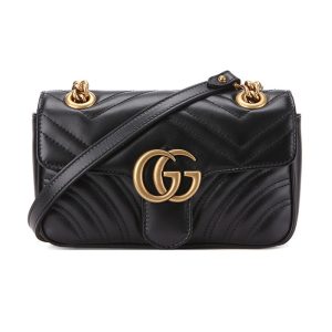 Gucci Black Leather Shoulder Bag