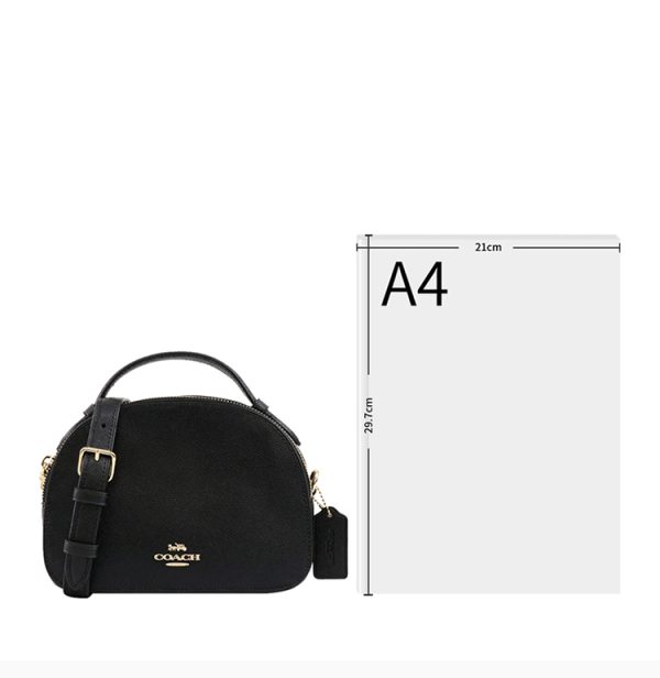 Coach Black Leather Printed Cross Shoulder Bag - Image 2