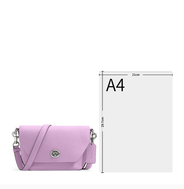 Coach solid color pebble leather shoulder bag - Image 2