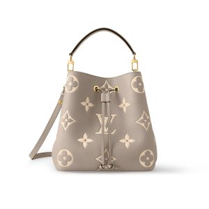 LV Pigeon Grey Leather Vintage Medium Shoulder Bag