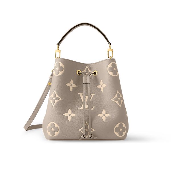 LV Pigeon Grey Leather Vintage Medium Shoulder Bag