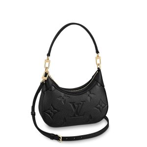 LV embossed grain leather single shoulder crossbody bag