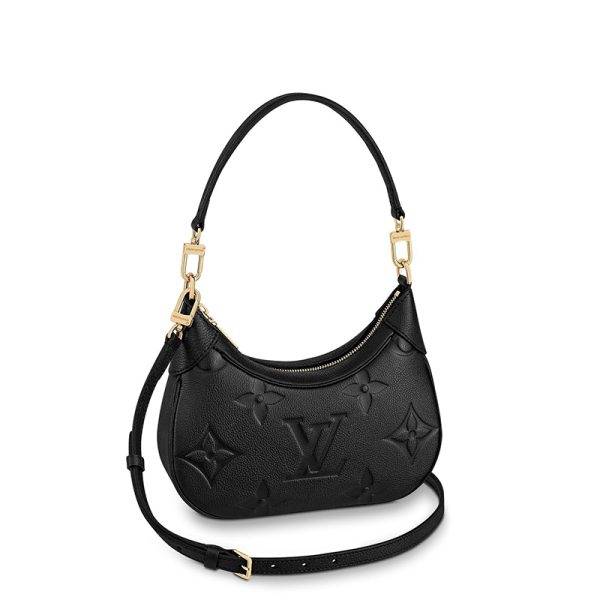 LV embossed grain leather single shoulder crossbody bag