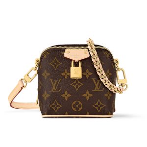 LV brown cowhide classic vintage change shoulder bag