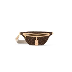 LV Brown Special Canvas Zipper Detachable Shoulder Strap Shoulder Bag