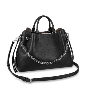 LV cow leather engraved perforated single shoulder diagonal cross bag