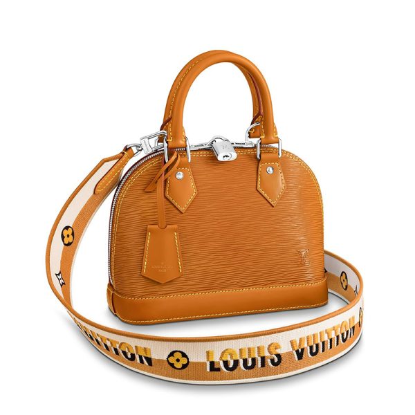 LV caramel brown grain cowhide single shoulder diagonal cross bag - Image 2