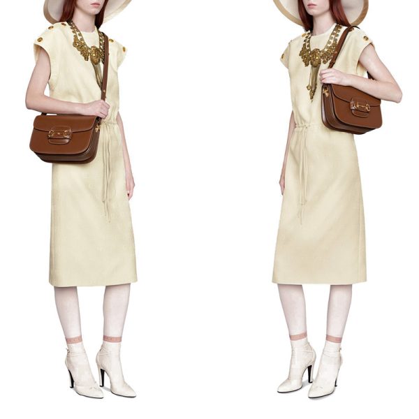 Gucci small calf leather flip shoulder bag (3 colors available) - Image 15
