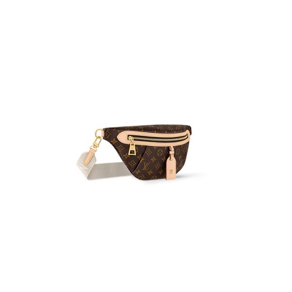 LV Brown Special Canvas Zipper Detachable Shoulder Strap Shoulder Bag - Image 2