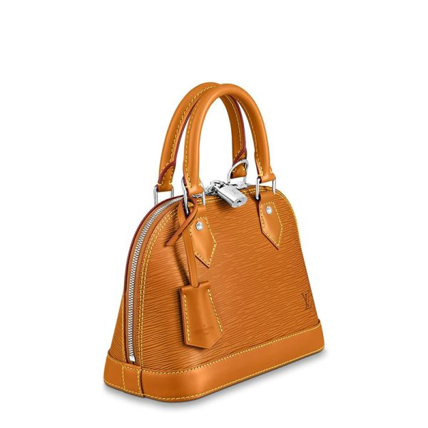 LV caramel brown grain cowhide single shoulder diagonal cross bag - Image 3