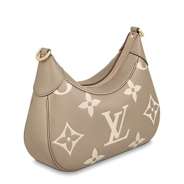 LV Pigeon Grey Beige Vintage Leather Shoulder Cross Bag - Image 2