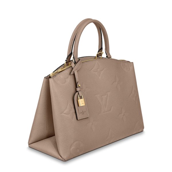 LV Pigeon Grey Embossed Grain Leather Shoulder Bag - Image 2