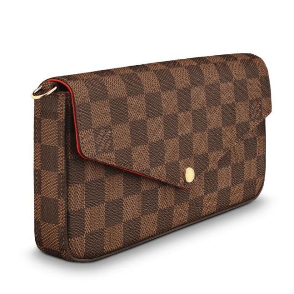 LV checkerboard chain shoulder bag - Image 2