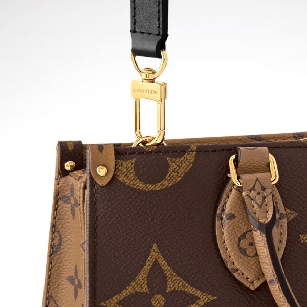 LV khaki coated canvas logo letter combination shoulder bag - Image 2
