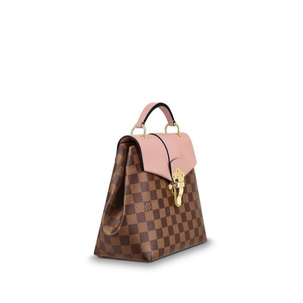 LV plaid canvas and fine grain cowhide backpack - Image 2
