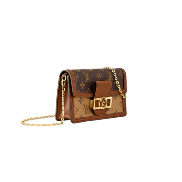 LV canvas canvas with leather chain shoulder bag - Image 2