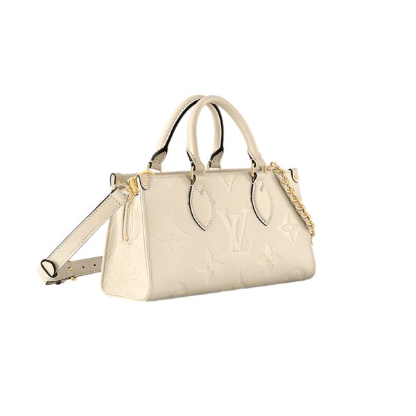 LV cream white embossed grain cowhide shoulder bag - Image 2