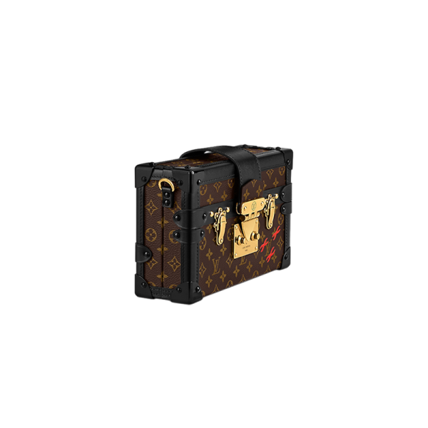 LV embroidered letter canvas with leather and metal buckle shoulder bag - Image 2